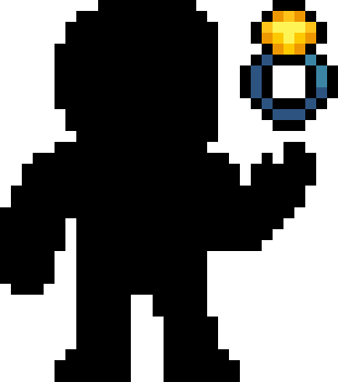 Ring of Initiation, a hero holding up a glowing ring
